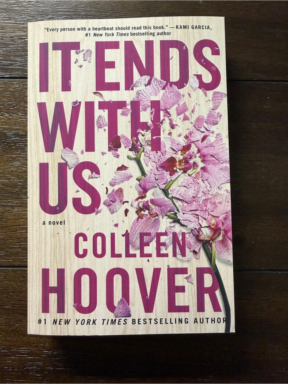 'It Ends With Us' Paperback - Pink Floral Cover